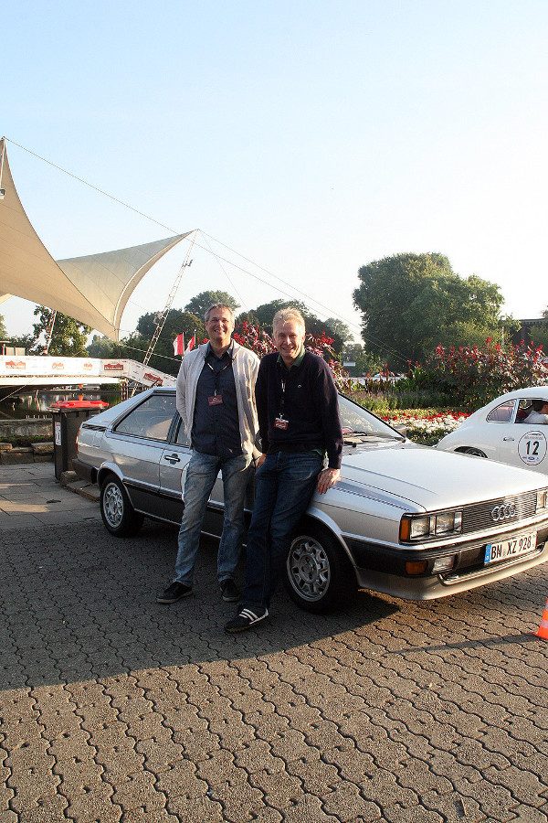 Rainer und Johannes kurz vor dem Start.