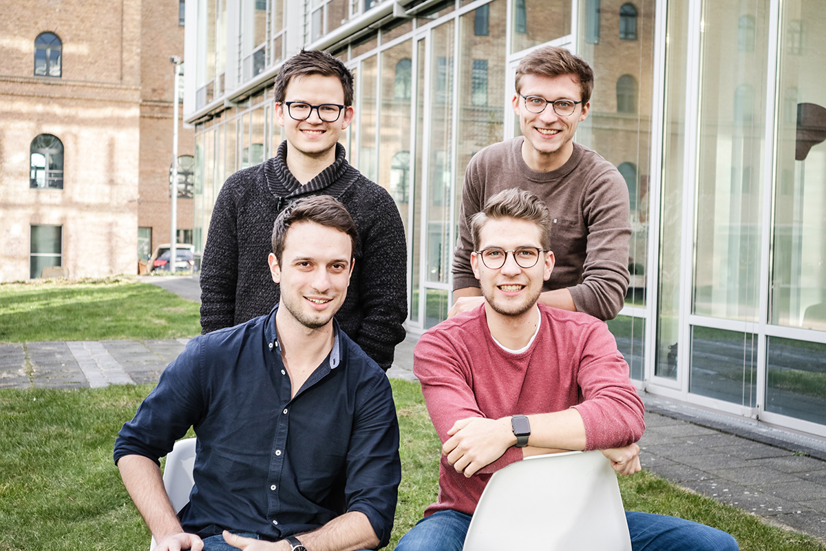 Das Team von Captain Immo (im Uhrzeigersinn: Tim Erdmann, Matthias Sell, Benedikt Schmeitz, Timothy Krechel)